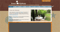 Desktop Screenshot of kauai-kiahuna.com