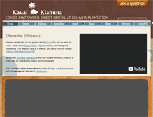 Tablet Screenshot of kauai-kiahuna.com
